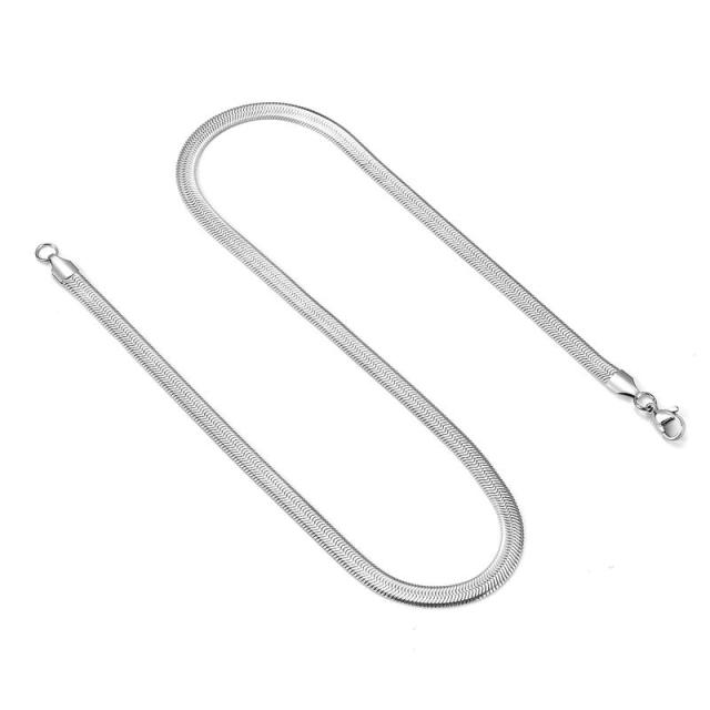 Stainless Steel Flat Snake Chain/Necklace