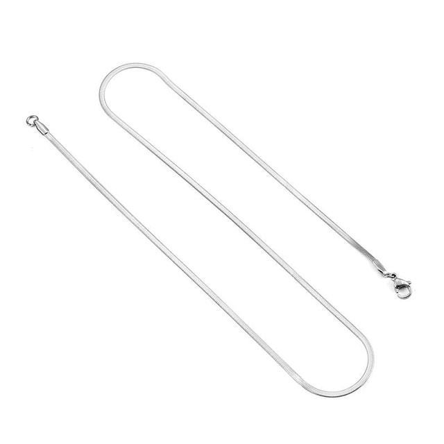 Stainless Steel Flat Snake Chain/Necklace