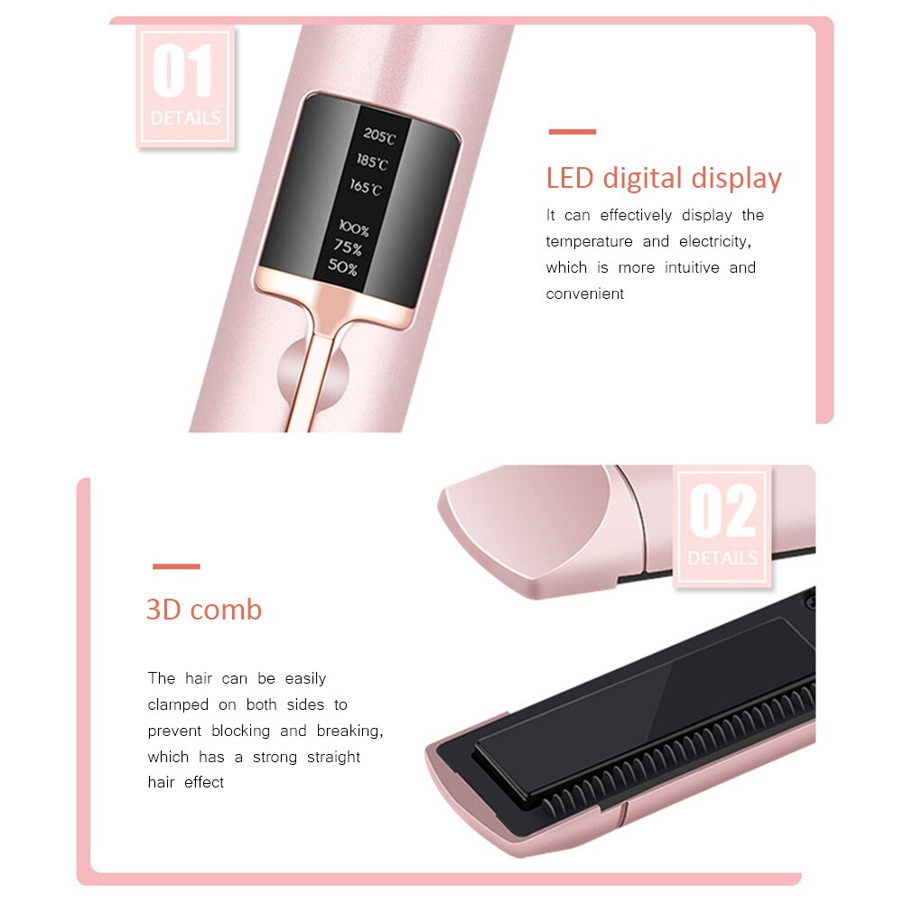 Portable/Travel Hair Curler & Straightener