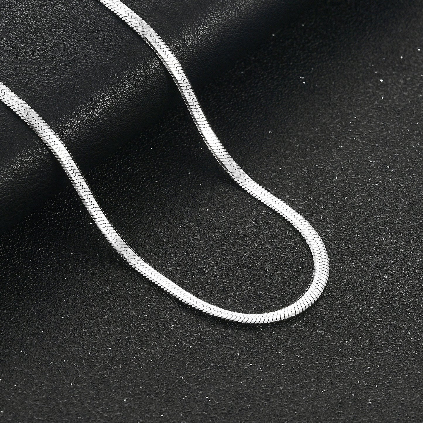 Flat Stainless Steel Snake Chain/Necklace