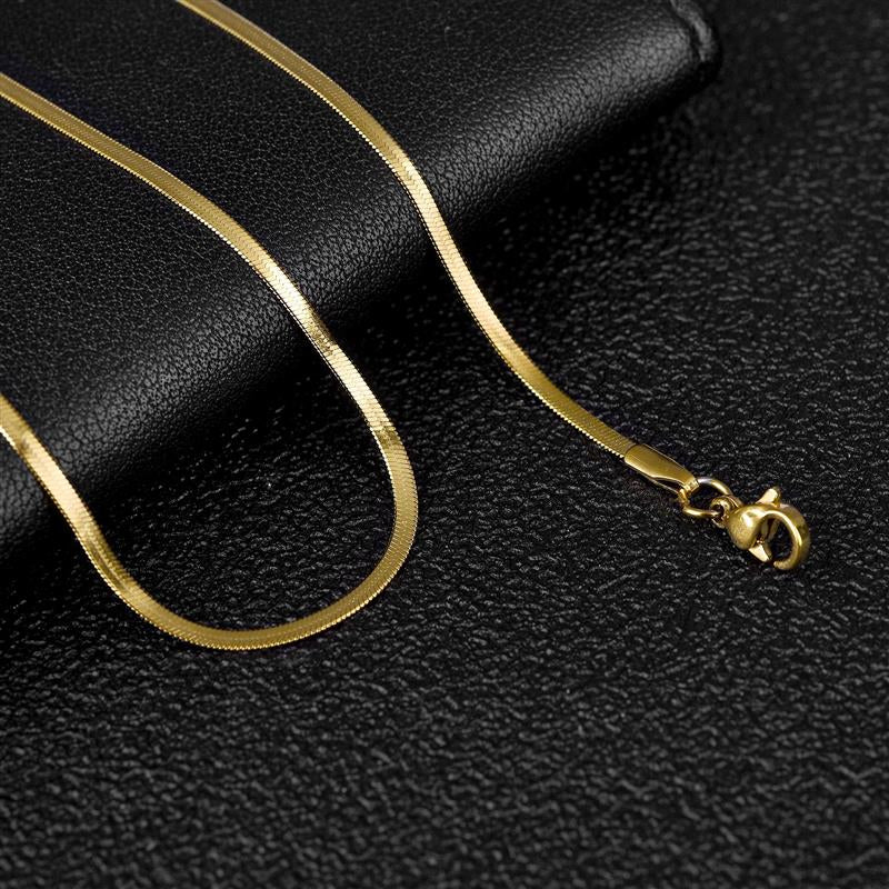 Stainless Steel Flat Snake Chain/Necklace