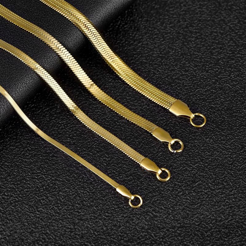Stainless Steel Flat Snake Chain/Necklace