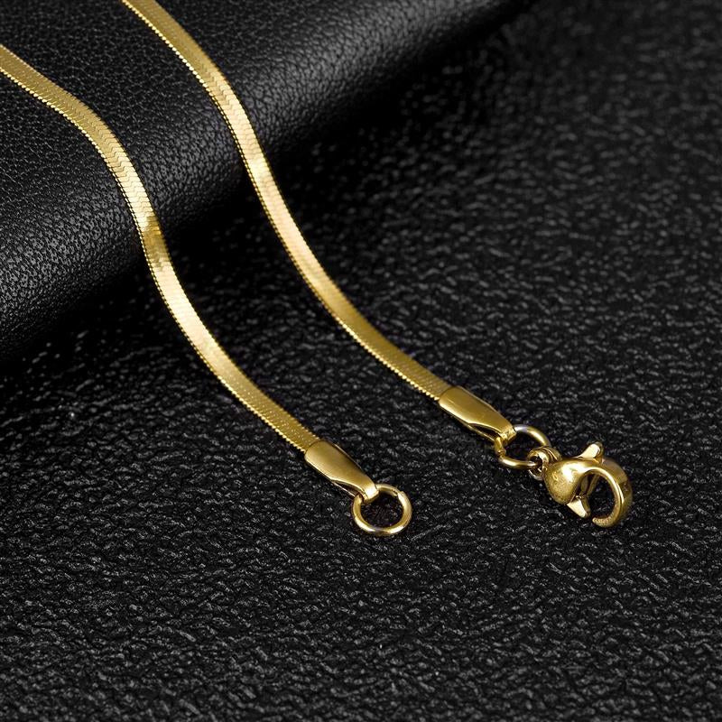 Stainless Steel Flat Snake Chain/Necklace